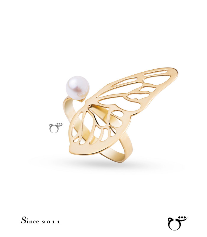 انگشتر نیمه پروانه مروارید