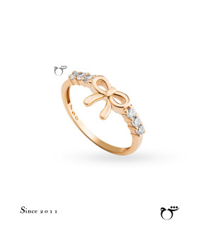 انگشتر پاپیون نگینی