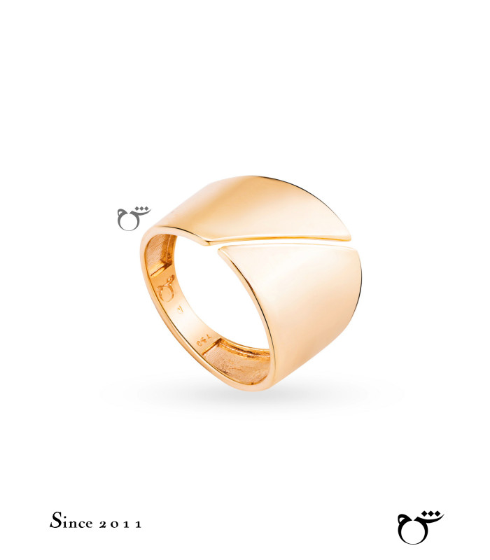 انگشتر مورب ساده