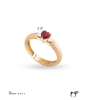 انگشتر قلب گارنت