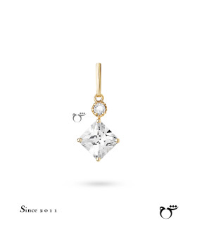 آویز تک نگین و پرنس زیرکن