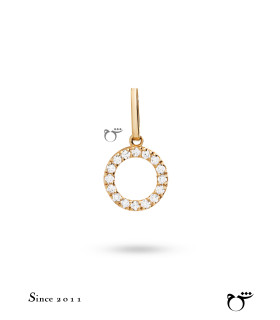 آویز دایره نگینی