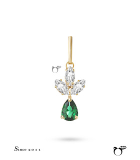 آویز سه مارکیز اشک تورمالین