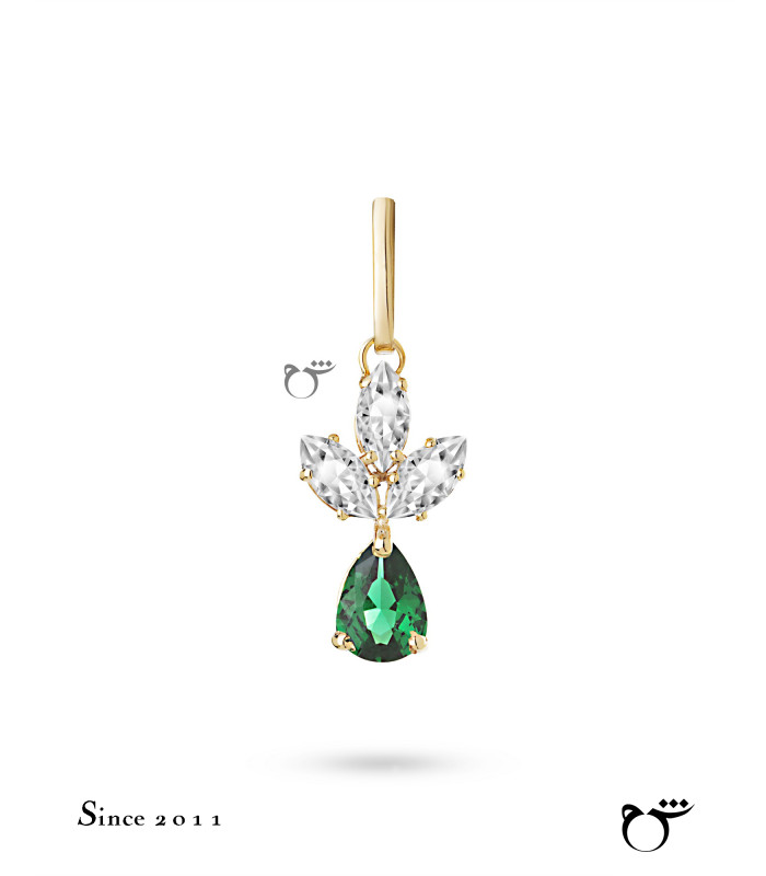 آویز سه مارکیز اشک تورمالین