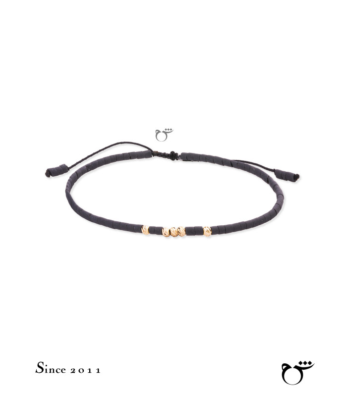 مردانه دستبند 5 البرنارد حدید ذغالی-گالری شیدا مجد