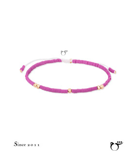 دستبند 5 البرنارد حدید صورتی چرک