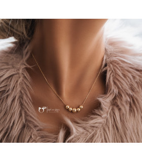 گردنبند 5 گوی-گالری شیدا مجد