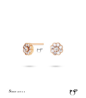 گوشواره فلاور متوسط-گالری شیدا مجد