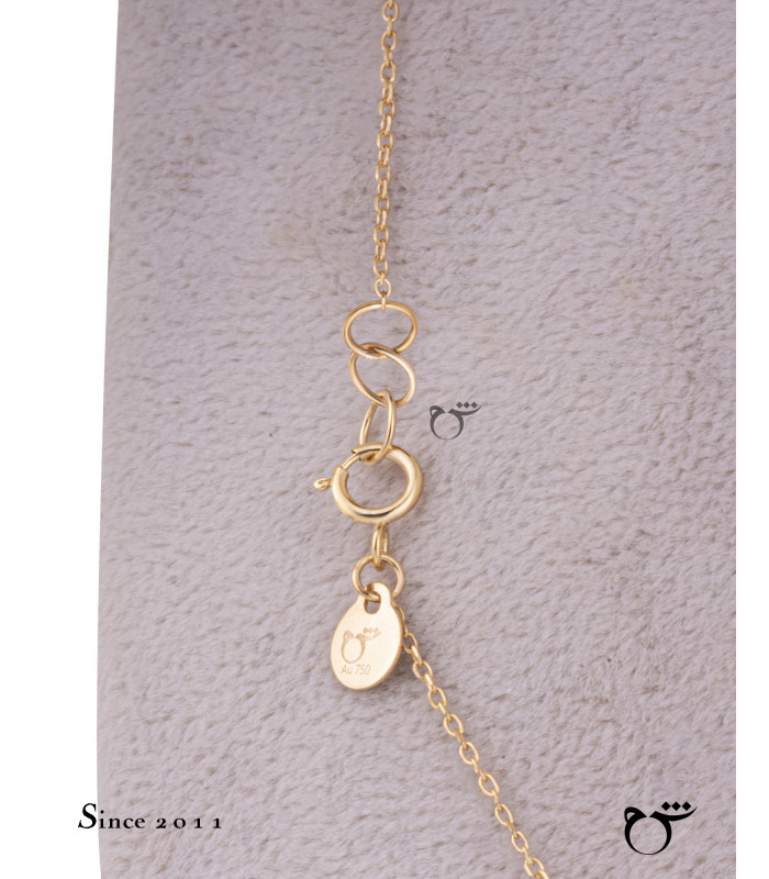 گردنبند چوکر اشک نگینی رز کوارتز-گالری شیدا مجد