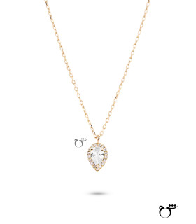 گردنبند اشک نگینی زیرکن-گالری شیدا مجد