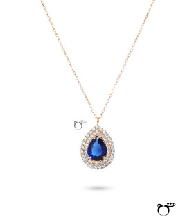 گردنبند خاتون یاقوت کبود-گالری شیدا مجد