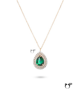 گردنبند خاتون تورمالین-گالری شیدا مجد