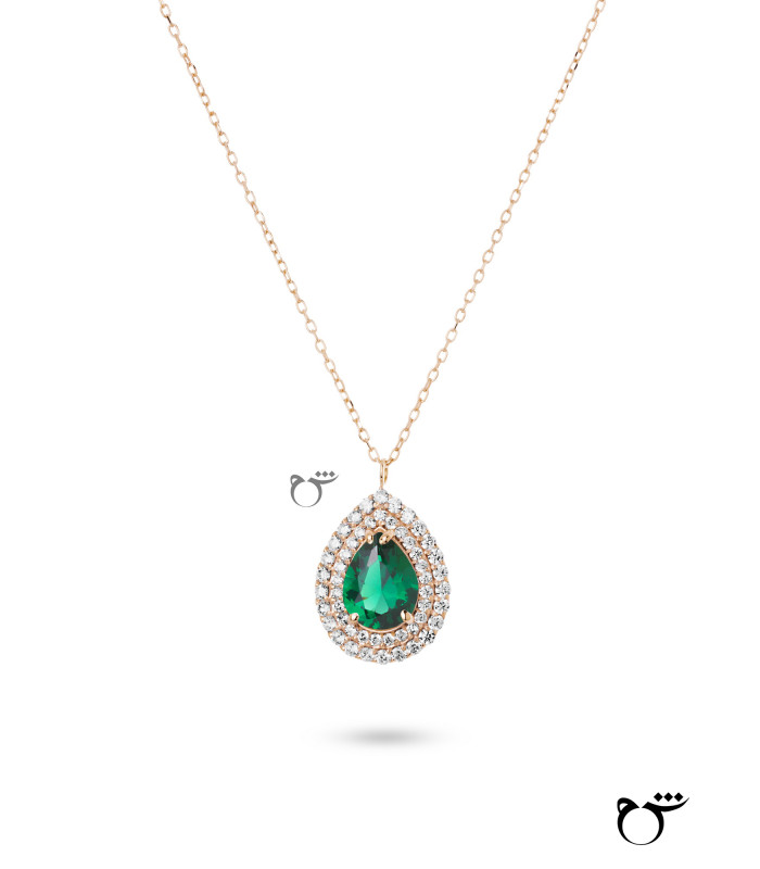 گردنبند خاتون تورمالین-گالری شیدا مجد