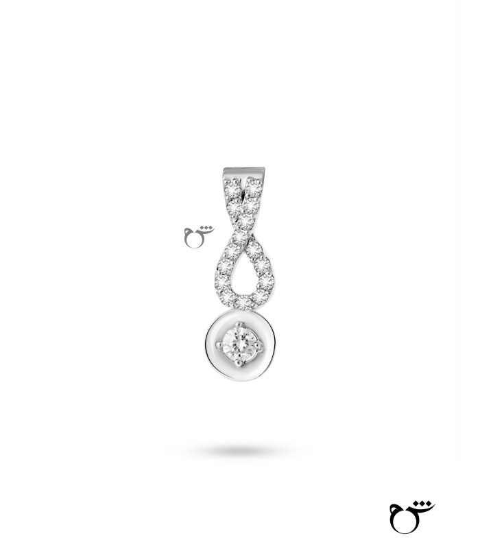 جواهر آویز تک نگین-گالری شیدا مجد