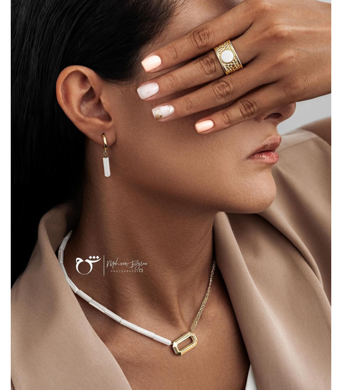 انگشتر مراکشی سفید-گالری شیدا مجد