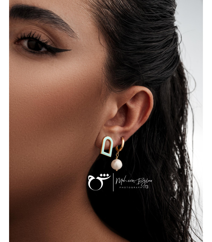 گوشواره مراکشی میناکاری-گالری شیدا مجد