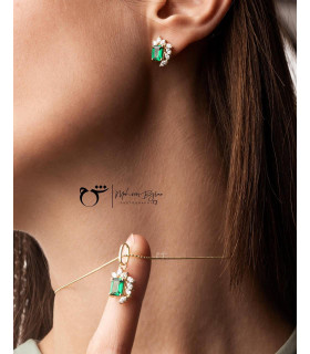 گوشواره باگت مارکیز تورمالین - گالری شیدا مجد