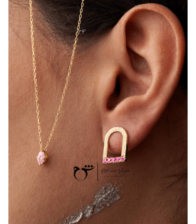 گوشواره کویر سرخ-گالری شیدا مجد