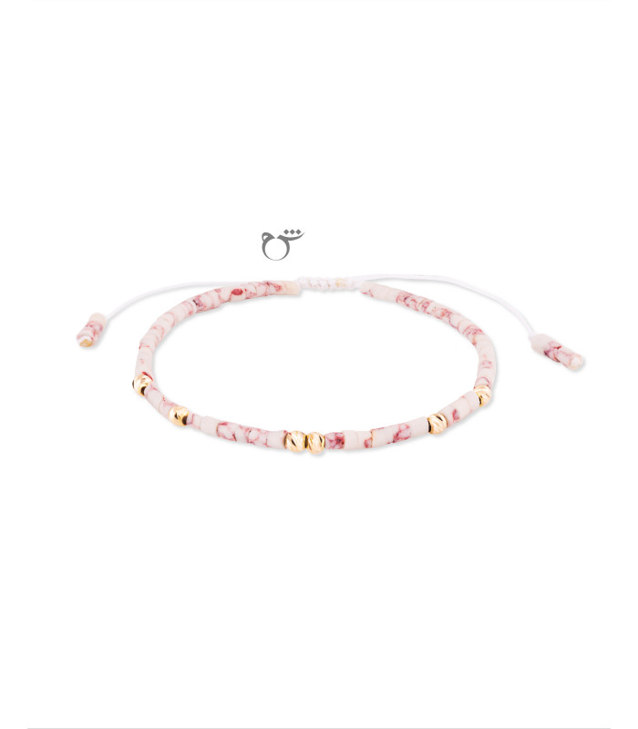 دستبند 6 البرنارد حدید سفید صورتی-گالری شیدا مجد