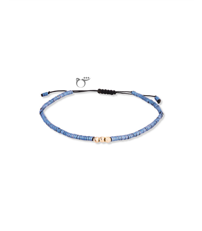 دستبند 3 البرنارد حدید آبی واشری-گالری شیدا مجد