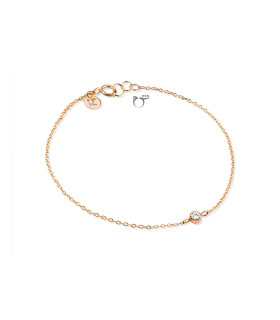 دستبند تک نگین زیرکن زنجیری