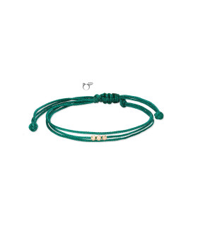 دستبند 3 البرنارد نخی لمه سبز-گالری شیدا مجد