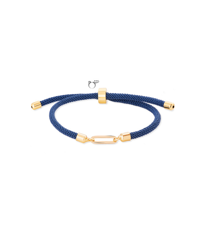 دستبند تک لینک بندی آبی نفتی-گالری شیدا مجد