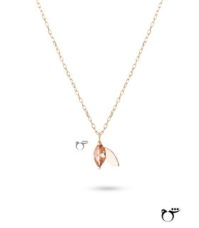 گردنبند برگ پاییزی-گالری شیدا مجد