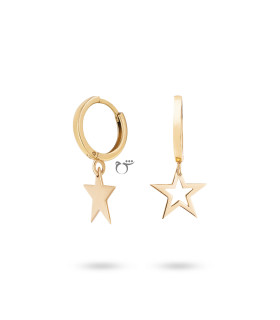 گوشواره هوک ستاره پر و خالی