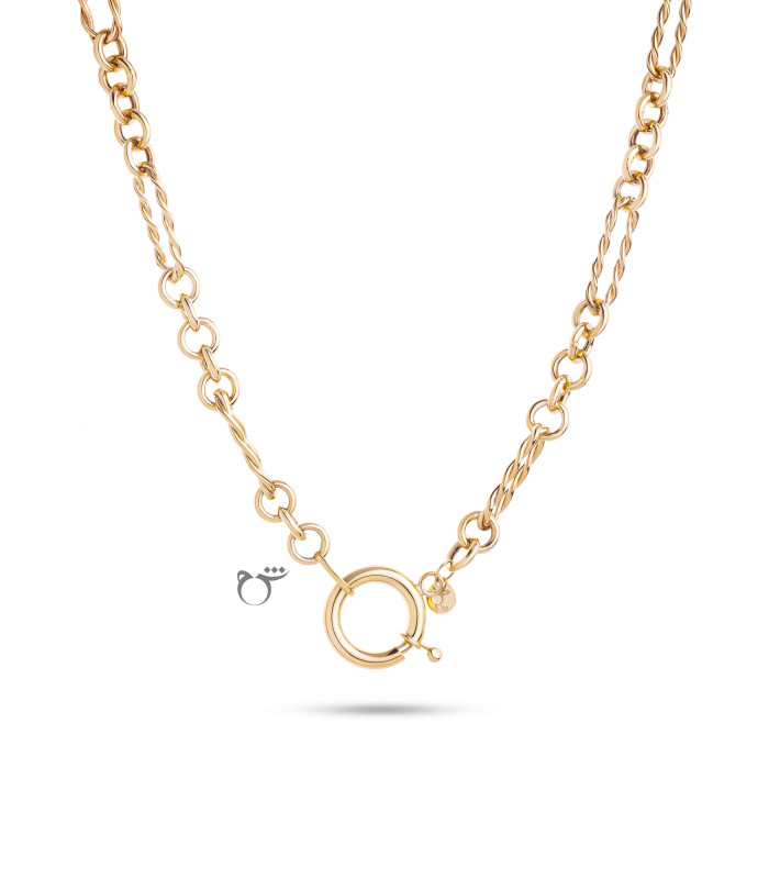 گردنبند چوکر اووال یورمن و قفل متوسط