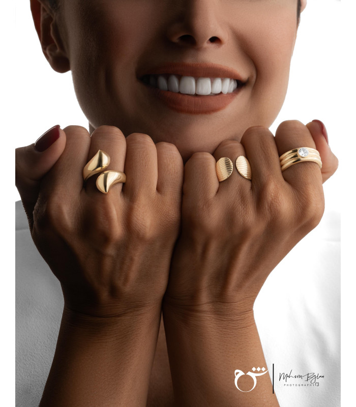 انگشتر صدف-گالری شیدا مجد