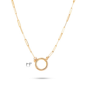 گردنبند لینک s و قفل متوسط-گالری شیدا مجد