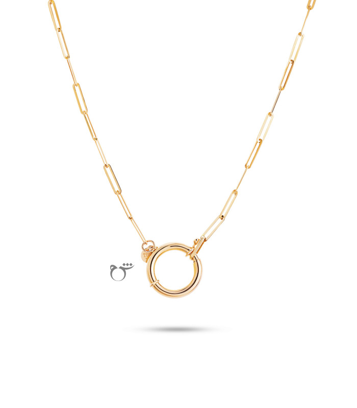 گردنبند لینک s و قفل متوسط-گالری شیدا مجد