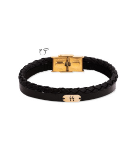 مردانه دستبند بابا چرم قهوه ای (دوبل i500)-گالری شیدا مجد