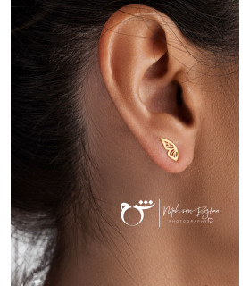 گوشواره نیمه پروانه کوچک - گالری شیدا مجد