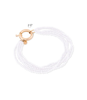 دستبند قفل مدبر سواروسکی سفید