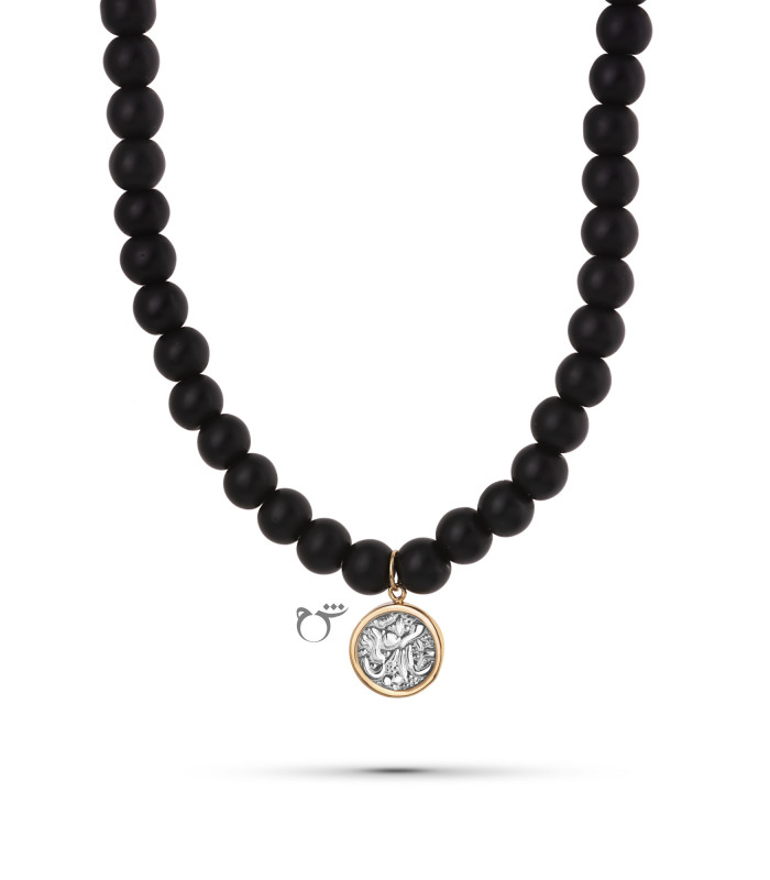 مردانه گردنبند جام تویی اونیکس-گالری شیدا مجد