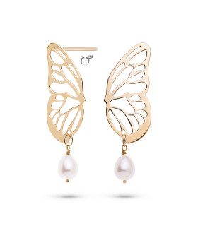 گوشواره نیمه پروانه مروارید