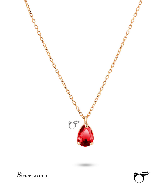 گردنبند اشک گارنت-گالری شیدا مجد