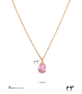 گردنبند اشک رز کوارتز