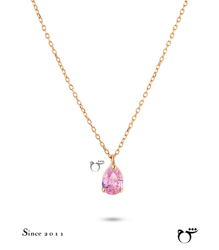گردنبند اشک رز کوارتز
