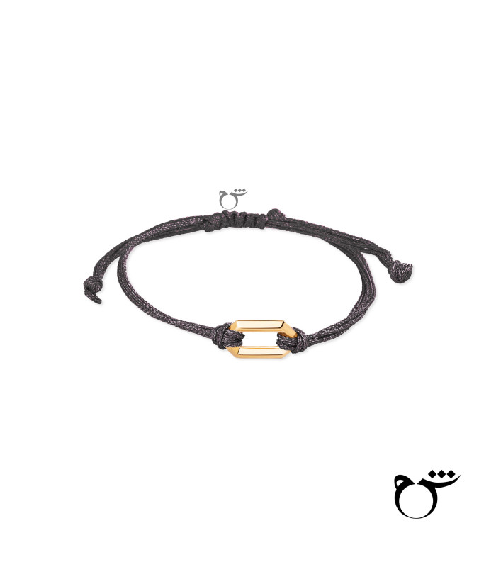 دستبند تک هریلا نخی لمه مشکی