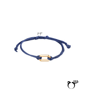 دستبند تک هریلا نخی لمه سورمه ای