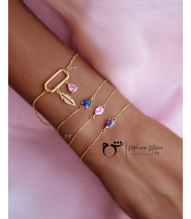 دستبند اشک رز کوارتز-گالری شیدا مجد