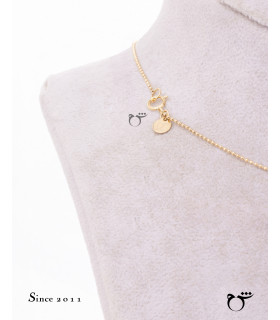 گردنبند زنجیر پنی 40 سانتی متر-گالری شیدا مجد