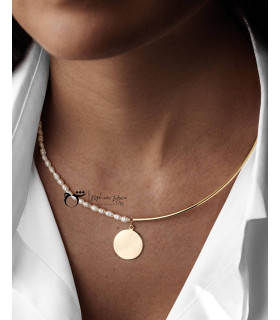 گردنبند طوق باروک و سکه-گالری شیدا مجد