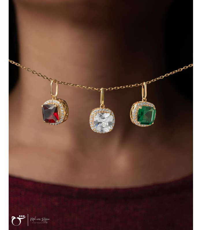 آویز شاینی گارنت-گالری شیدا مجد