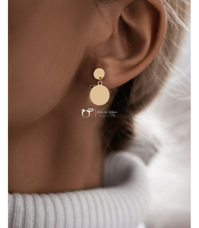 گوشواره سکه ریز و درشت-گالری شیدا مجد