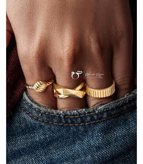 انگشتر ضربدری ایتالیایی-گالری شیدا مجد