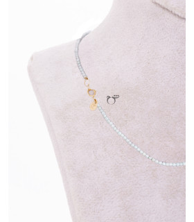 گردنبند اشک تورمالین سواروسکی سبز-گالری شیدا مجد